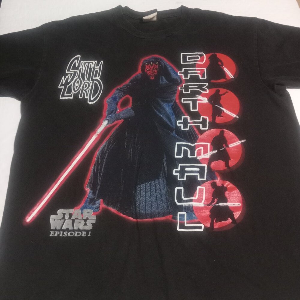Star Wars Episode 1 Darth Maul VTG 1999 T Shirt Size L Made in Mexico Unisex